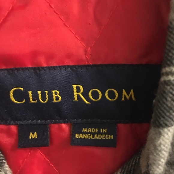 Club Room Men’s Quilted Plaid Jacket - Picture 3 of 5